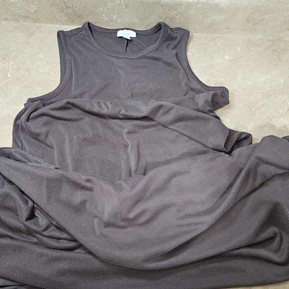 Pure J Jill Ribbed Maxi Dress S Tencel Modal Capsule Closet Minimalist Lagenlook - Picture 8 of 11
